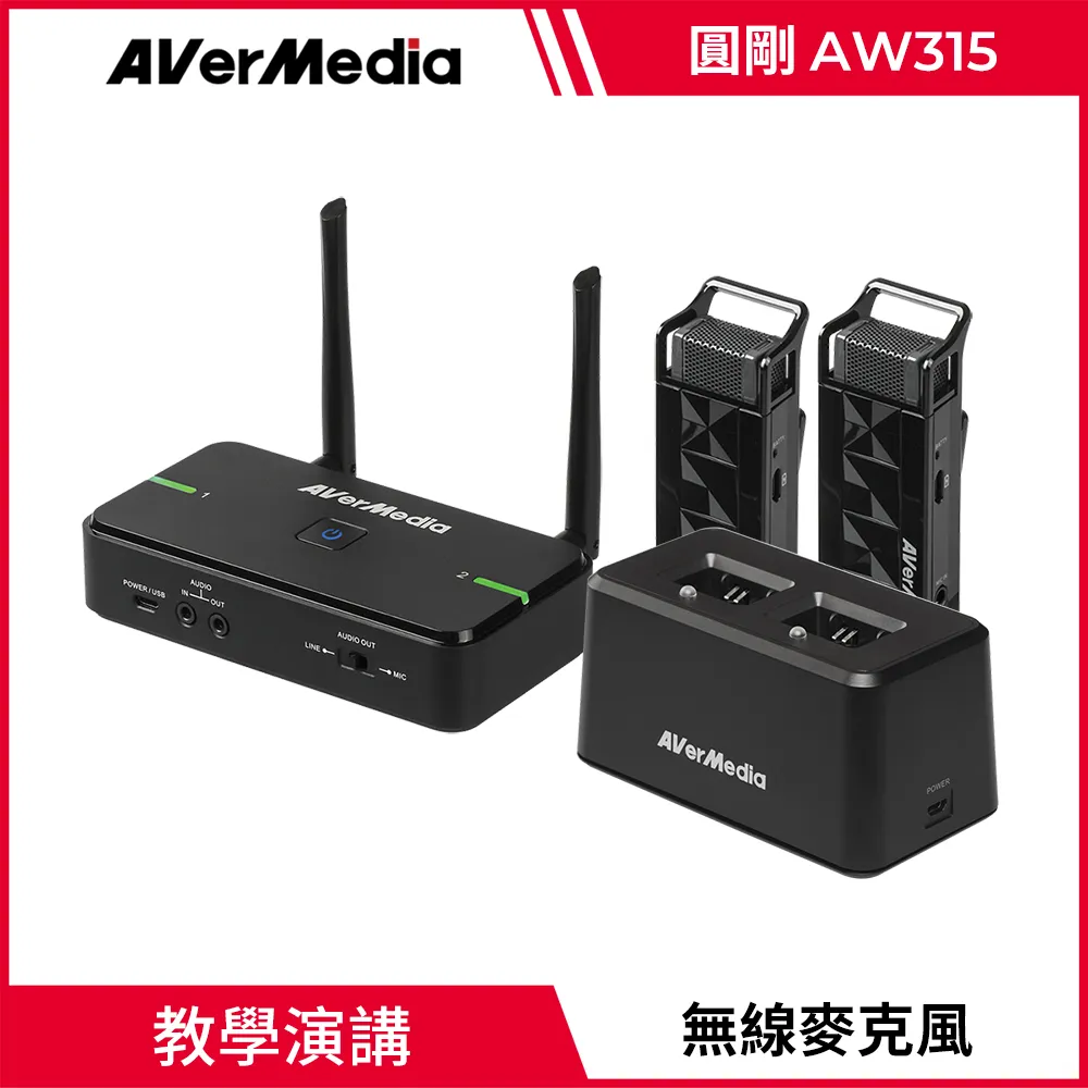 圓剛 AVerMic AW315 教學專用無線麥克風(單麥克風組) 歷史價格詳細信息