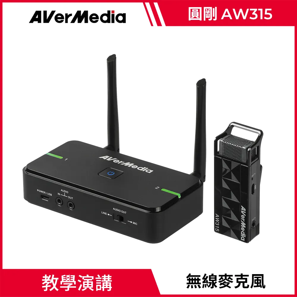 圓剛 AVerMic AW315 教學專用無線麥克風(單麥克風組) 歷史價格詳細信息