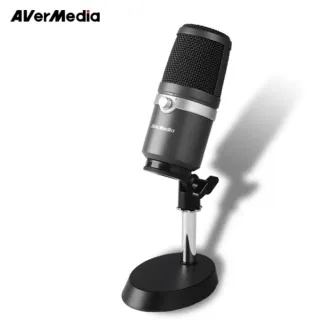 【AVerMedia 圓剛】AM350 黑鳩 USB電容式 演唱廣播專業級麥克風(附防噴網+麥克風安裝座) 歷史價格詳細信息