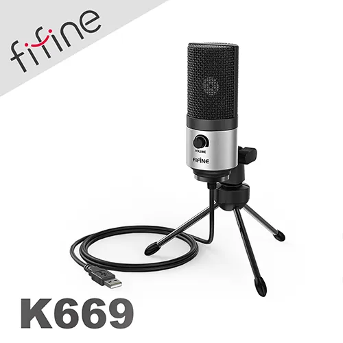 FIFINE K669 USB心型指向電容式麥克風/隨插即用/音量旋鈕/兼容雙平台 歷史價格詳細信息
