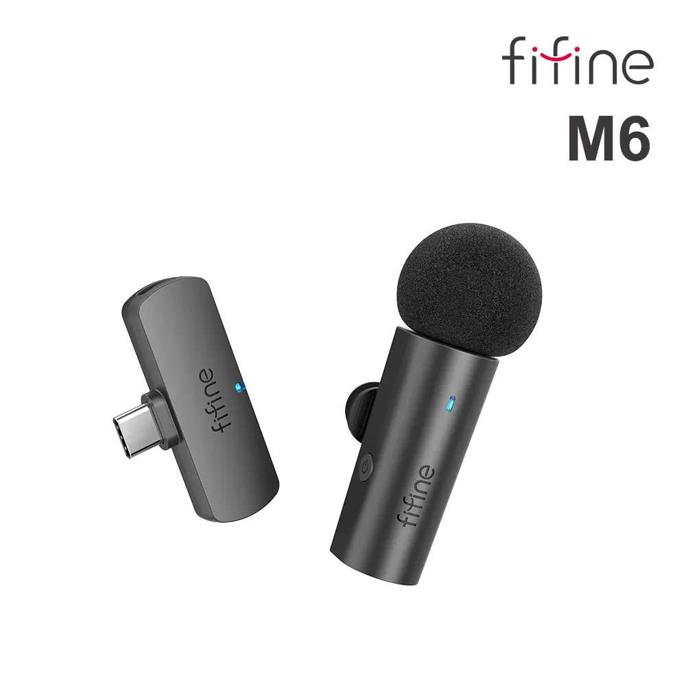 【FIFINE M6 無線領夾式直播麥克風】2.4G無線傳輸/360°全方位收音/隨插即用/耳機監聽/YouTuber/ 歷史價格詳細信息