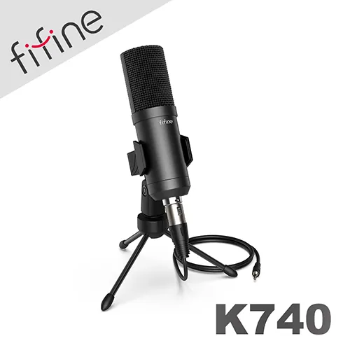 【FIFINE K740 心型指向電容式麥克風】心型指向/XLR to 3.5mm傳輸線/YouTuber/錄音/直播 歷史價格詳細信息