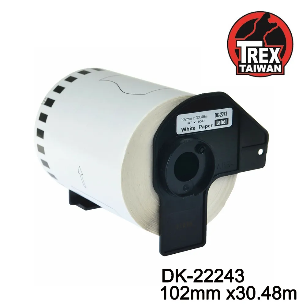 DK-22243 DK系列連續標籤帶(副廠) 白底黑字 102mm x 30.48M 台灣製造 歷史價格詳細信息