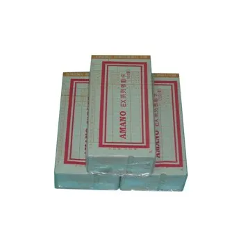 AMANO 六欄位電子式卡鐘卡片《有缺口&薄卡》2包入 歷史價格詳細信息