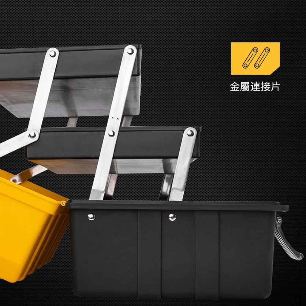 DELI 得力工具 19吋三層鐵製工具箱(黑) 歷史價格詳細信息