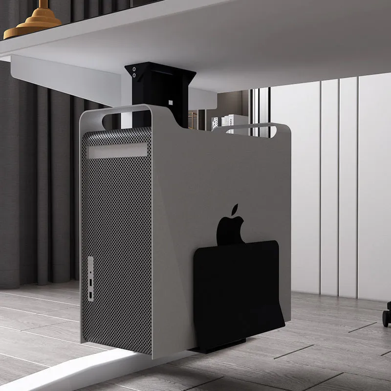 電腦主機架 電腦主機托架加高懸掛式金屬臺式主機箱架子吊主機託機箱底座托架 歷史價格詳細信息