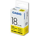CASIO 標籤機專用色帶-18mm【共有9色】透明底黑字XR-18X1 歷史價格詳細信息