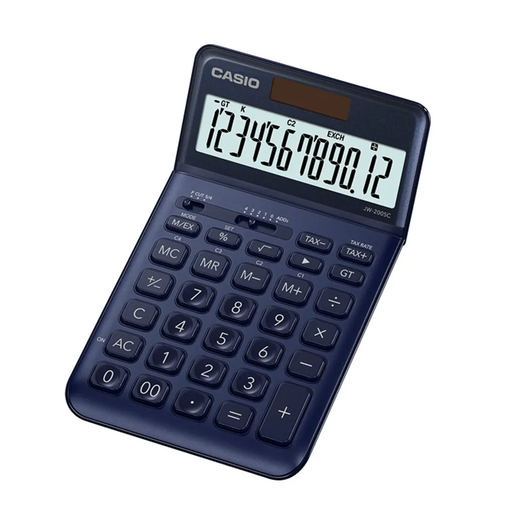 CASIO卡西歐‧12位數優雅香檳系列商用計算機/JW-200SC-BU 歷史價格詳細信息