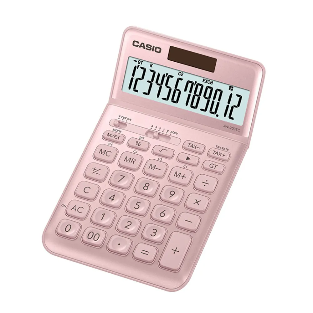 CASIO卡西歐‧12位數優雅香檳系列商用計算機/JW-200SC-BU 歷史價格詳細信息