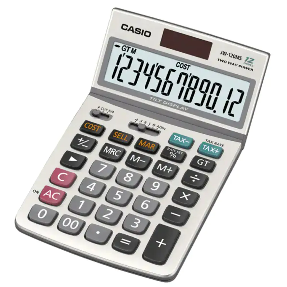 【CASIO】12位元可摺式計算機-(JW-120MS) 歷史價格詳細信息