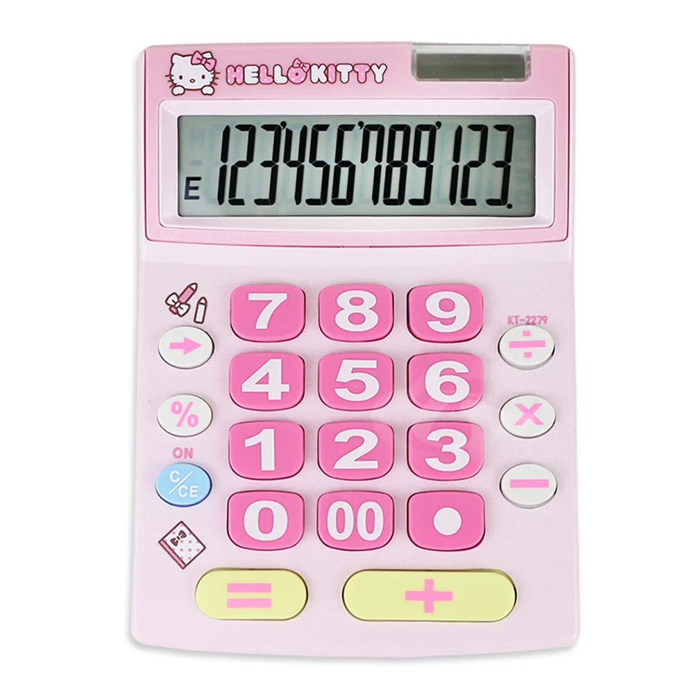 【E-MORE】HelloKitty 12位桌上型計算機 KT600(粉) 歷史價格詳細信息