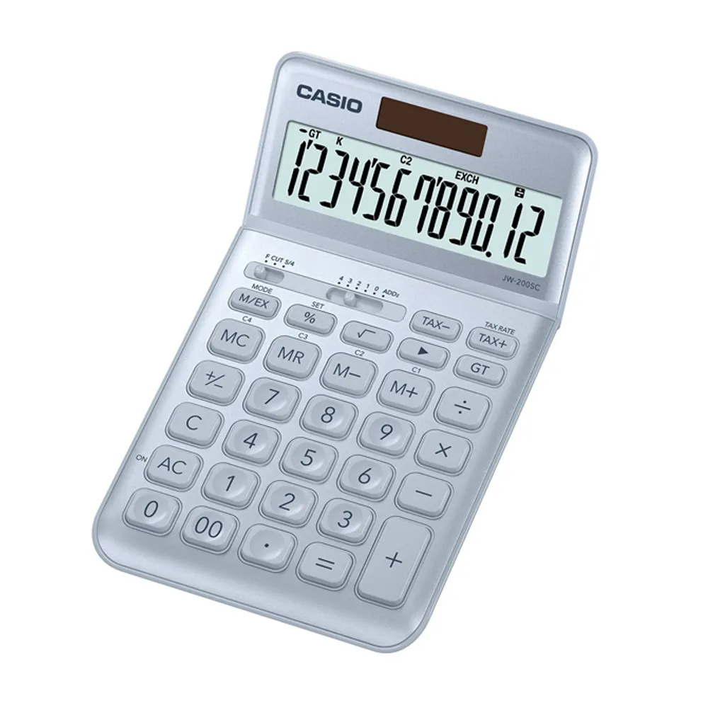 【CASIO】卡西歐 JW-200SC 香檳時尚 12位數 可掀式面板 計算機 共7色 台灣卡西歐保固兩年 歷史價格詳細信息