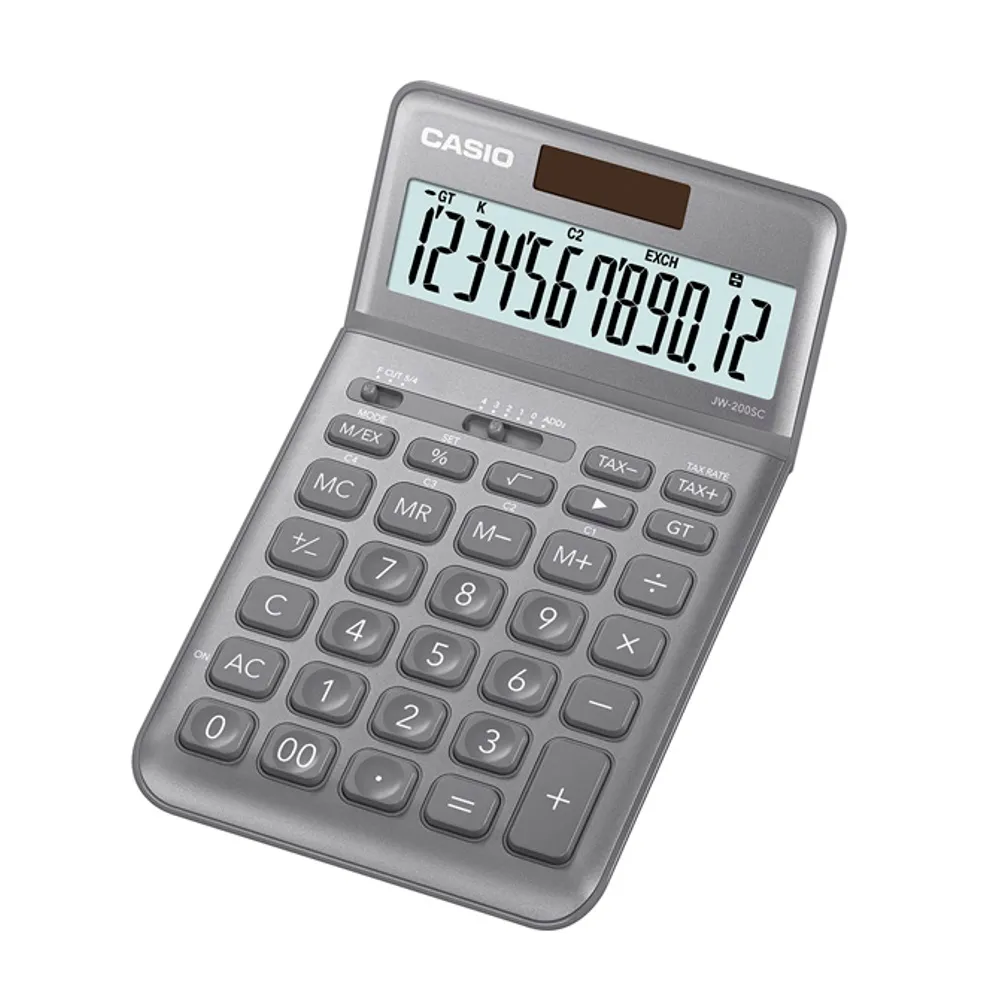 【CASIO】卡西歐 JW-200SC 香檳時尚 12位數 可掀式面板 計算機 共7色 台灣卡西歐保固兩年 歷史價格詳細信息