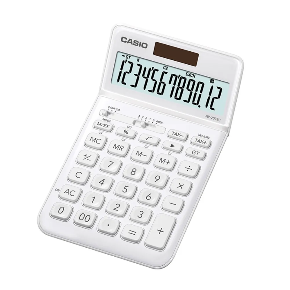 【CASIO】卡西歐 JW-200SC 香檳時尚 12位數 可掀式面板 計算機 共7色 台灣卡西歐保固兩年 歷史價格詳細信息