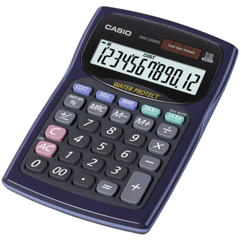 Casio 12位數防水防塵計算機WD-220MS-WE 歷史價格詳細信息