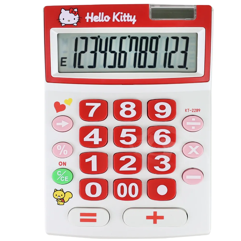 【E-MORE】HelloKitty 12位桌上型計算機 KT600(粉) 歷史價格詳細信息