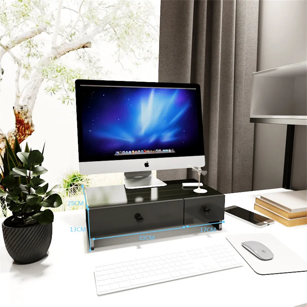 電腦螢幕置物架 最新加大升級UP電視螢幕上方公仔擺飾盆栽收納創意支架 歷史價格詳細信息