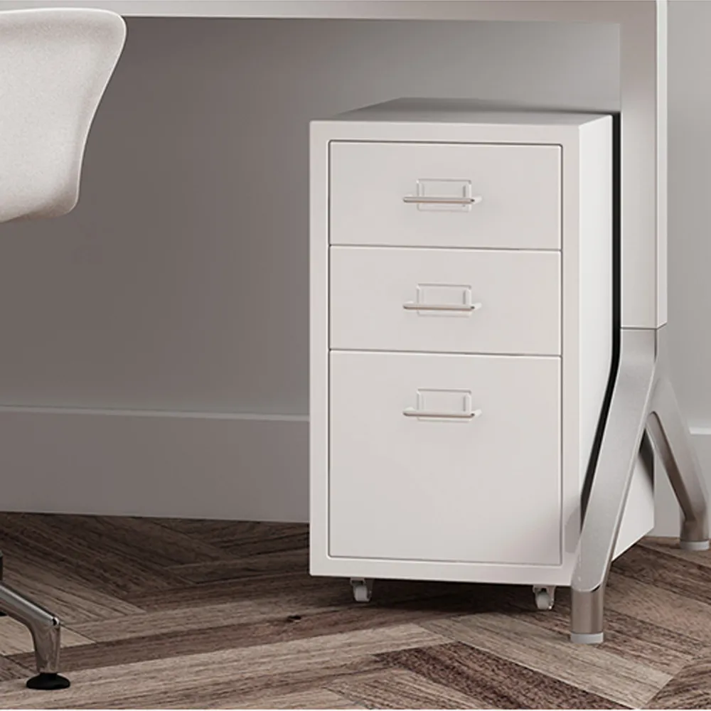 《C&B》鋼鐵斯特附輪三抽屜櫃-火紅 歷史價格詳細信息