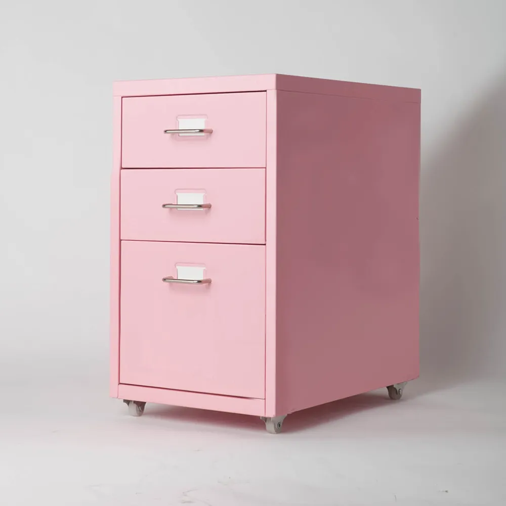 《C&B》鋼鐵斯特附輪三抽屜櫃-火紅 歷史價格詳細信息