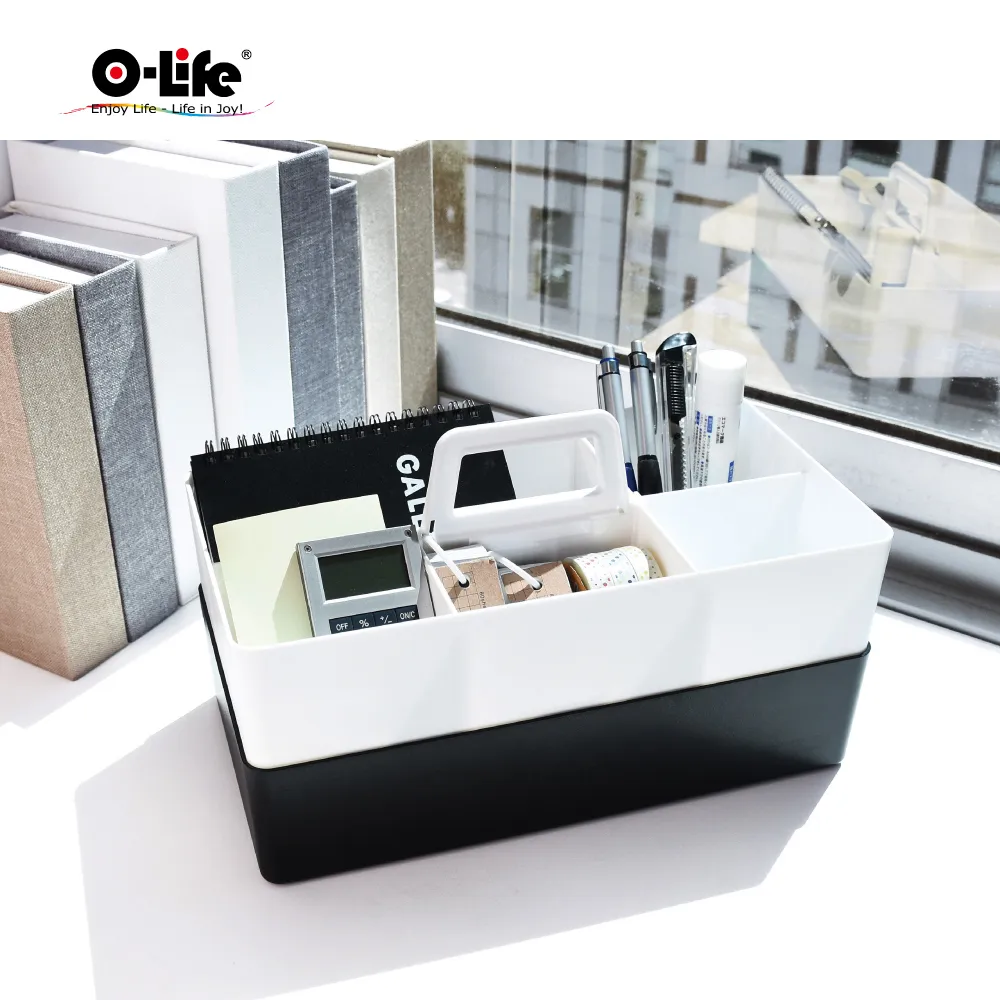 [O-Life] 桌上型整理收納盒 (360度旋轉筆筒 文具收納 辦公收納 化妝品收納) 歷史價格詳細信息