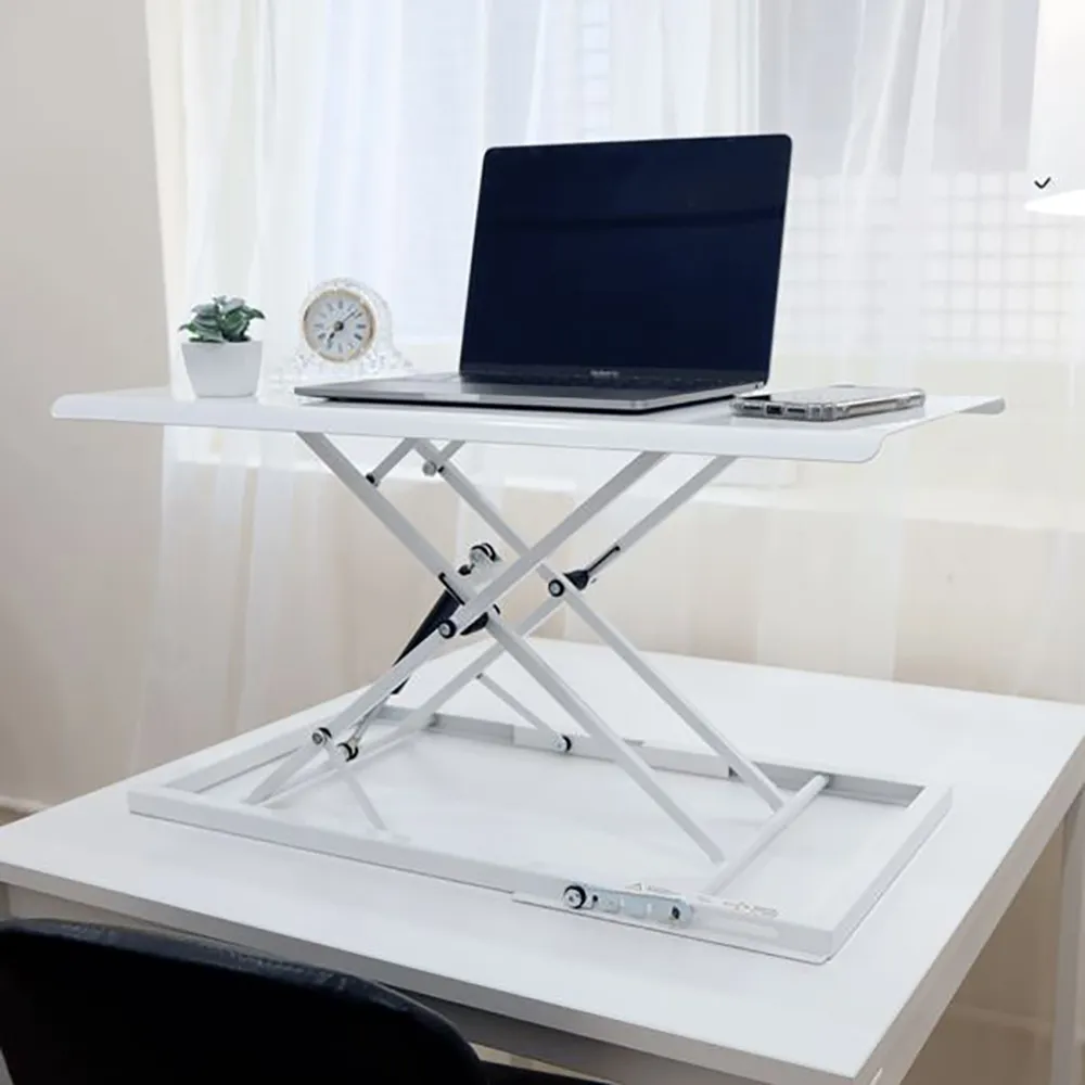 【aka】坐站兩用 多功能移動升降邊桌 H形(超大邊桌80*40) 歷史價格詳細信息