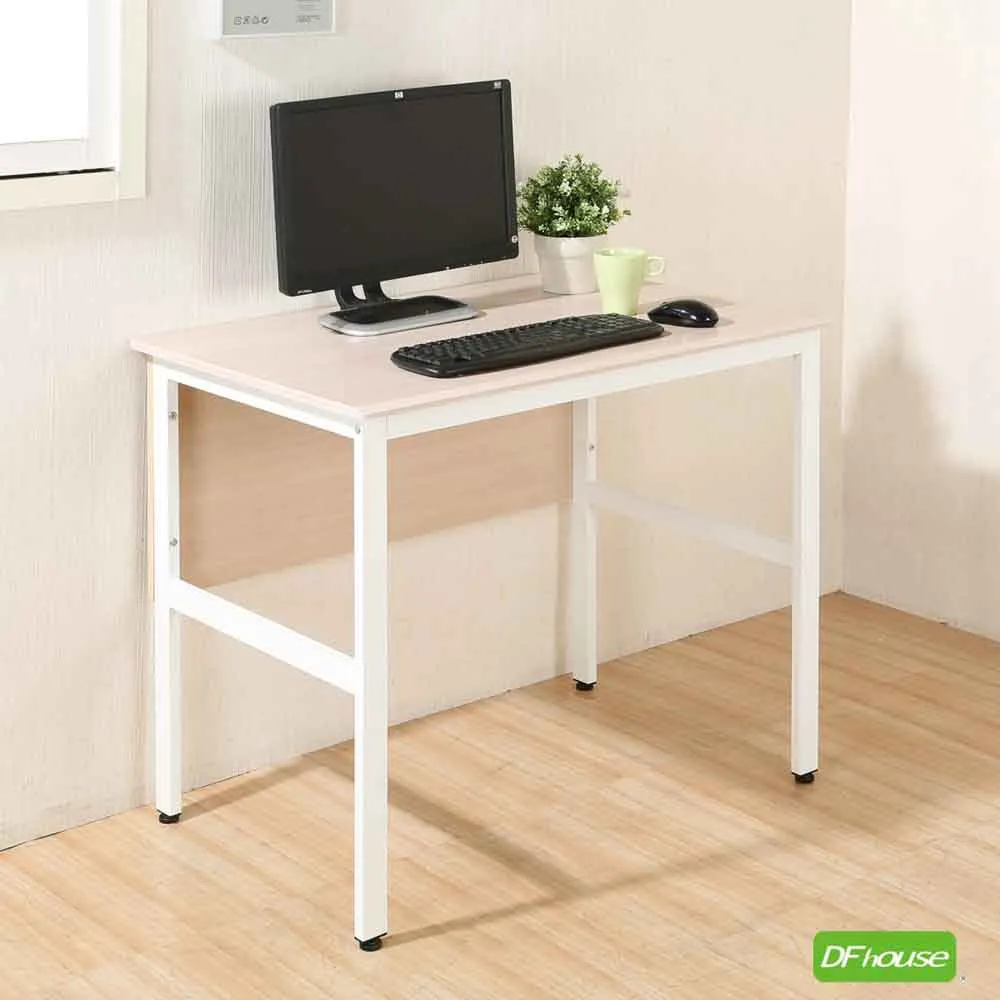 《DFhouse》頂楓90公分電腦辦公桌+一抽+主機架-黑橡木色 歷史價格詳細信息