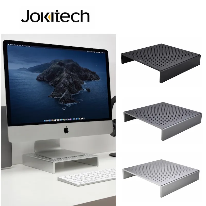 Jokitech 鋁合金螢幕支架 螢幕增高支架 顯示器支架 iMac支架 螢幕增高架 螢幕架 電腦架 散熱架 深空灰 歷史價格詳細信息
