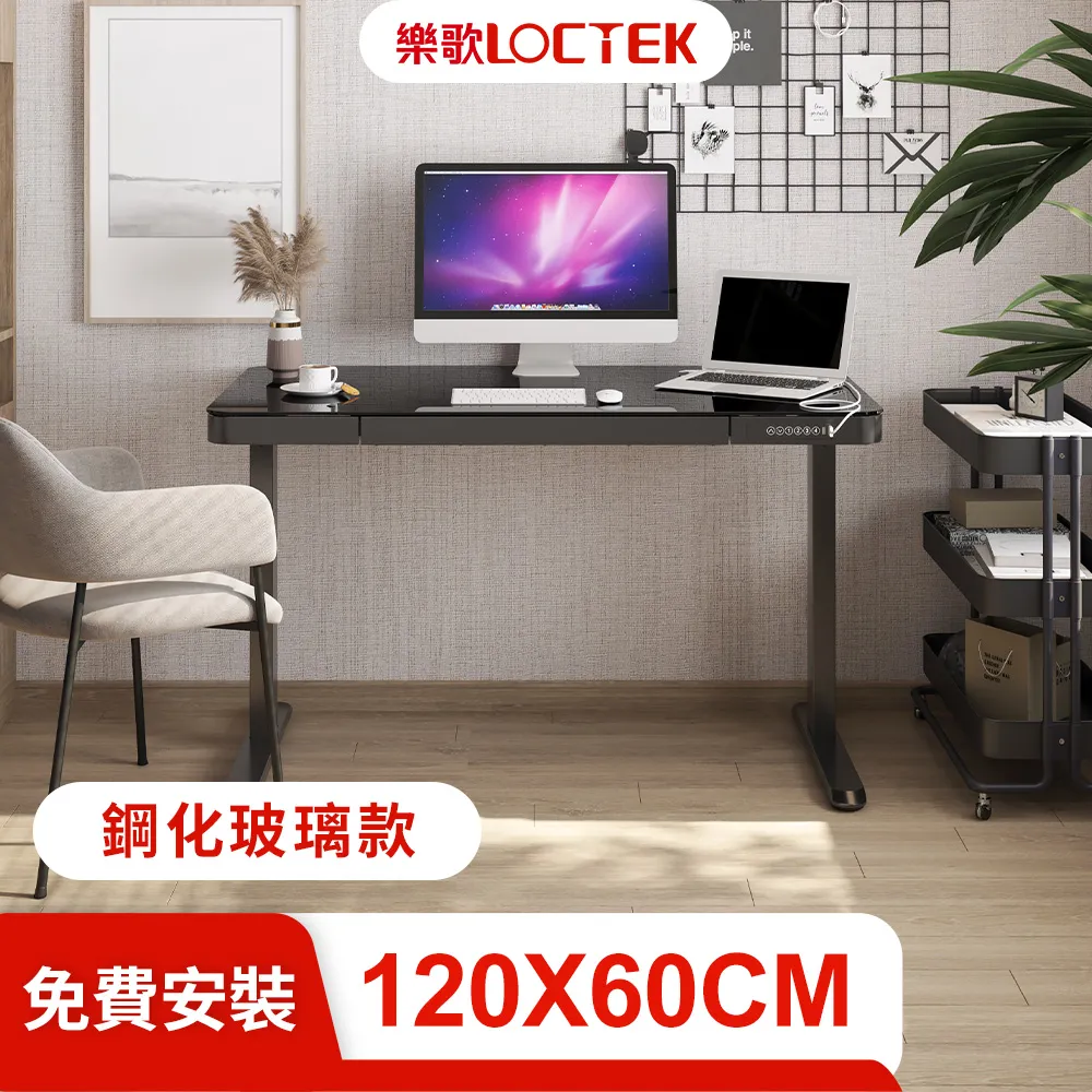 福利品 樂歌Loctek 人體工學 智慧記憶電動升降桌 快裝安全版 F160-B 黑色 歷史價格詳細信息