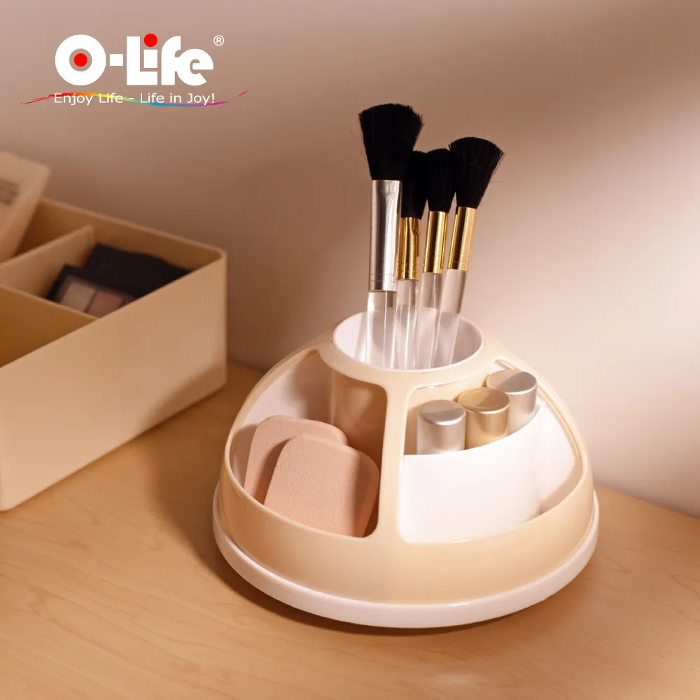 筆筒收納盒旋轉批發創意桌面口紅化妝刷收納筒辦公用品防塵便攜帶 歷史價格詳細信息