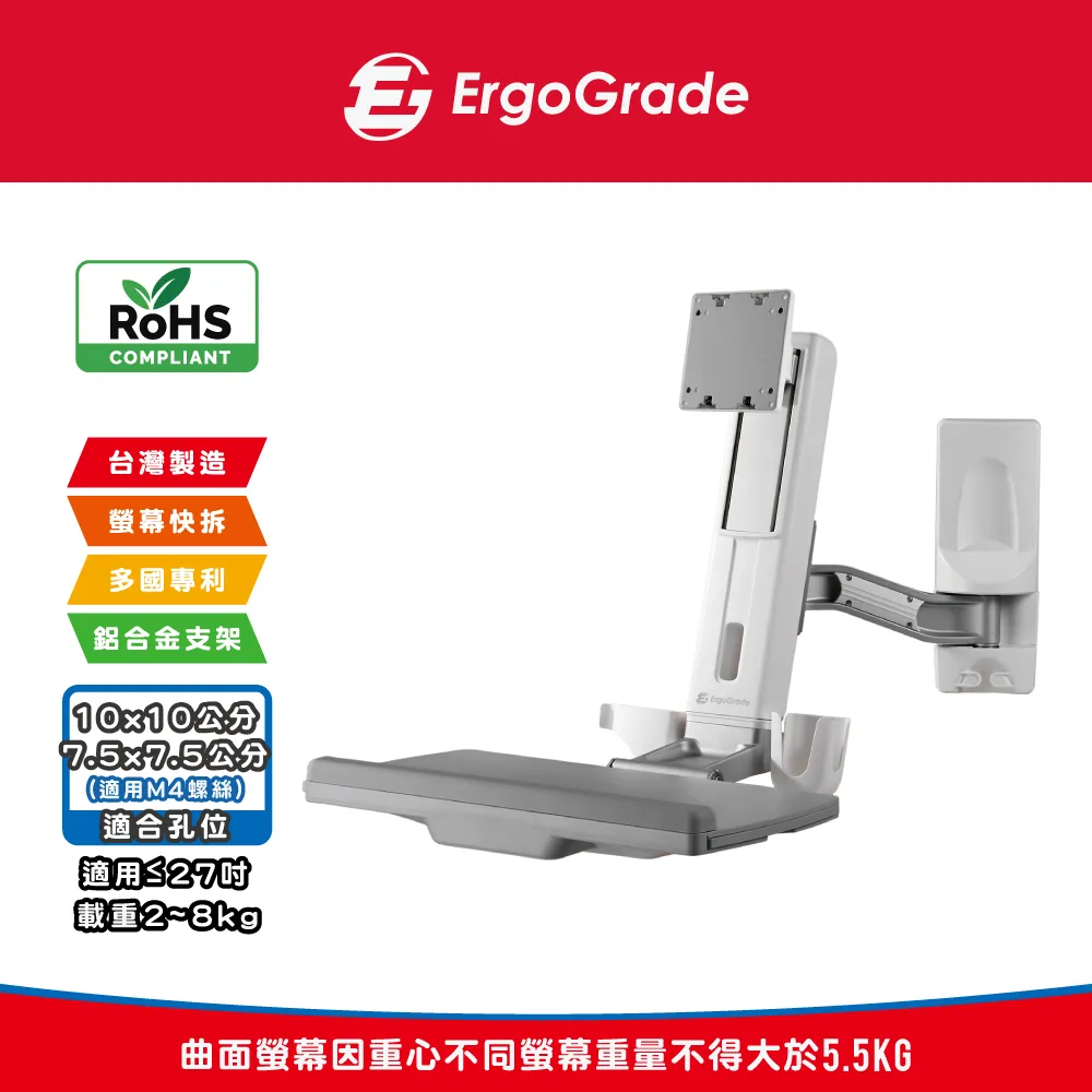 壁掛式螢幕坐站兩用升降雙旋臂互動工作站(EGORW20Q) 歷史價格詳細信息