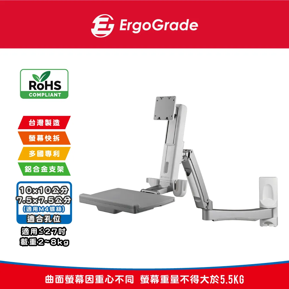 壁掛式螢幕坐站兩用升降雙旋臂互動工作站(EGORW20Q) 歷史價格詳細信息