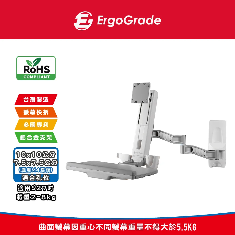 壁掛式螢幕坐站兩用升降雙旋臂互動工作站(EGORW20Q) 歷史價格詳細信息