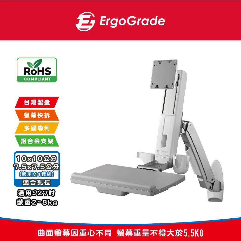 壁掛式螢幕坐站兩用升降雙旋臂互動工作站(EGORW20Q) 歷史價格詳細信息