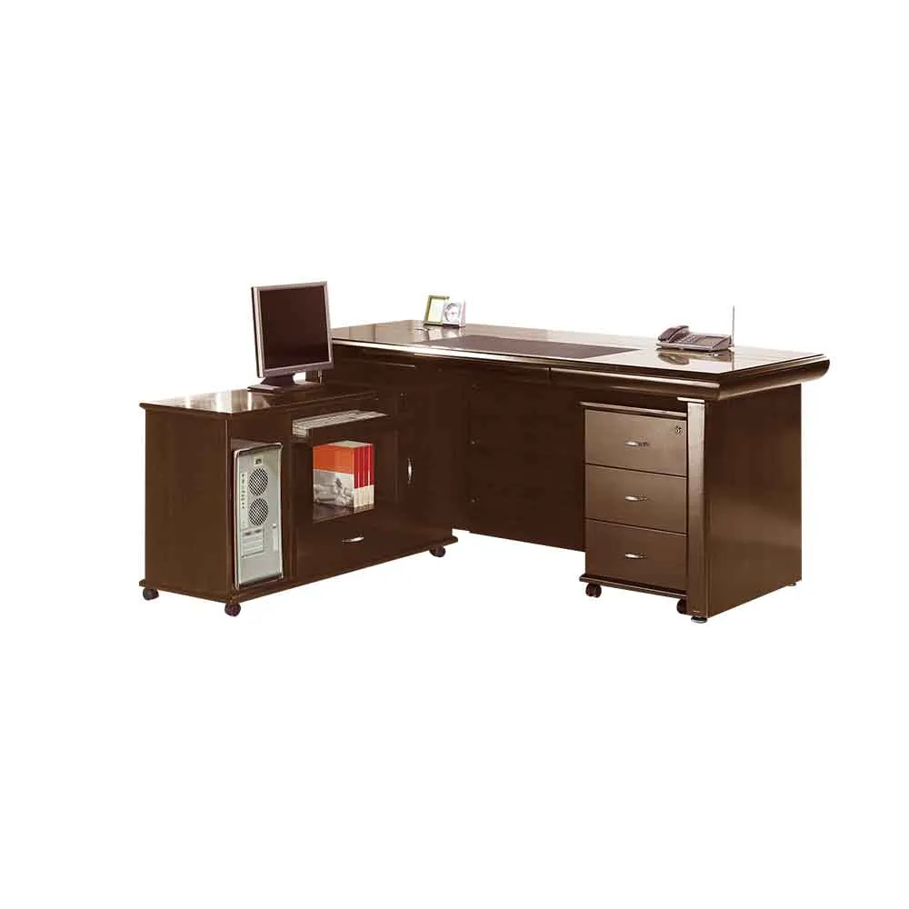 Bernice-蘭達5.9尺L型主管辦公桌組合(辦公桌+側邊收納長櫃+活動置物櫃) 歷史價格詳細信息