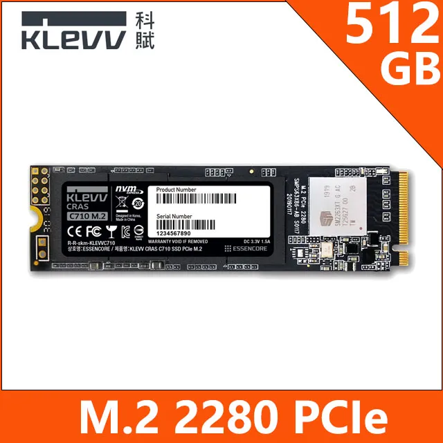 KLEVV 科賦 CRAS C710 SSD M.2 2280 PCIe NVMe 512GB 歷史價格詳細信息
