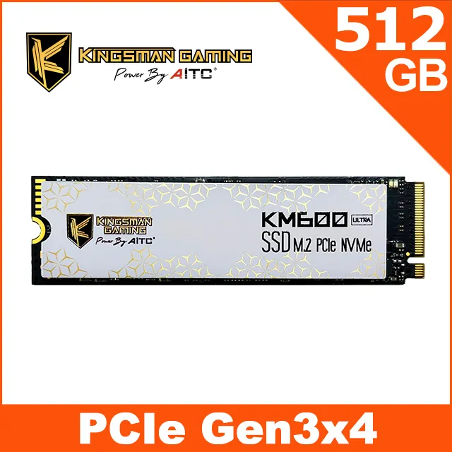 【AITC】艾格 KINGSMAN KM600 ULTRA SSD 512GB M.2 2280 PCIe 固態硬碟 歷史價格詳細信息