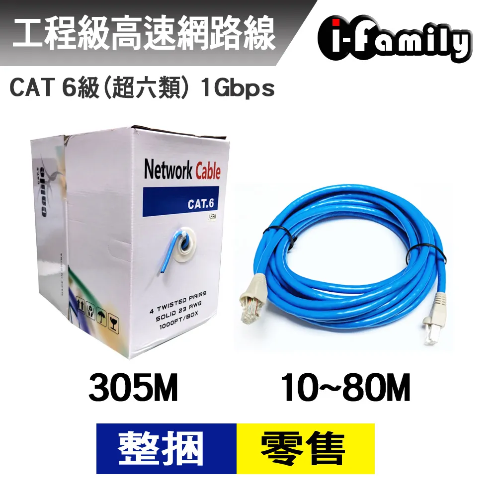 【宇晨I-Family】POE專用CAT 6A 10Gbps網路線90M 歷史價格詳細信息