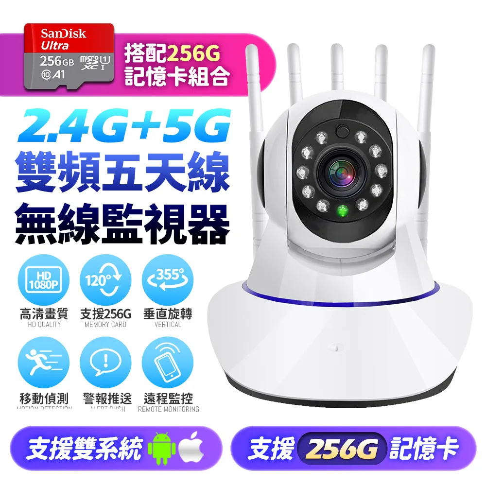 【u-ta】雙頻2.4G/5G五天線無線網路旋轉監視器RH9(搭配256G) 歷史價格詳細信息