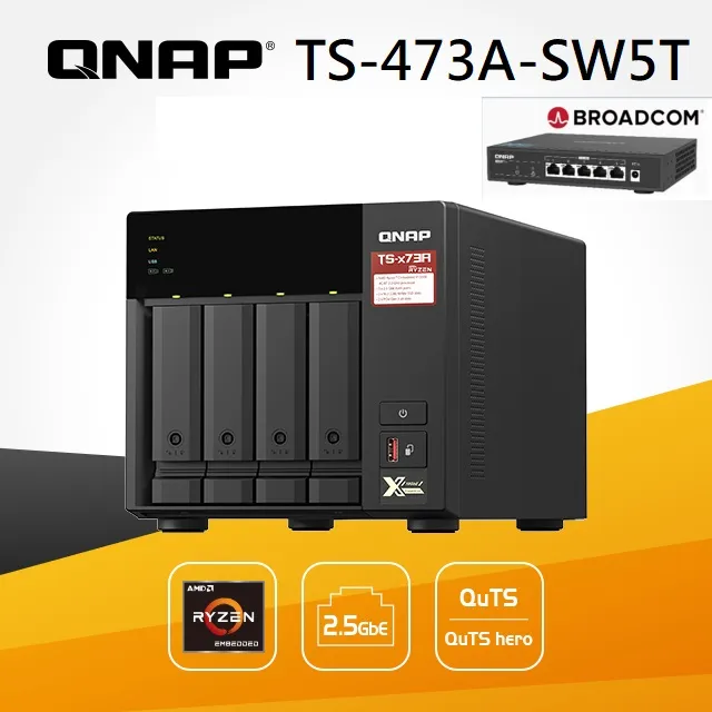 QNAP威聯通 QSW-1105-5T【5埠】2.5GbE無網管型交換器/原價屋 歷史價格詳細信息