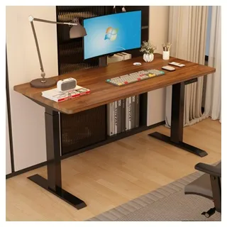 MGSHOP雙芯電動升降桌160CM /70電腦桌 辦公桌 書桌 兒童升降桌(南洋楹木實木板材) 歷史價格詳細信息