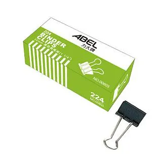 ABEL力大牌 黑色長尾夾 15mm 19mm 25mm 32mm 41mm 51mm 12支/盒 歷史價格詳細信息