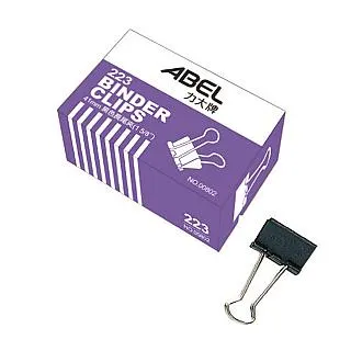 ABEL力大牌 黑色長尾夾 15mm 19mm 25mm 32mm 41mm 51mm 12支/盒 歷史價格詳細信息