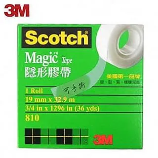3M Scotch 隱形膠帶補充包 810R-1/2 透明袋 12mm x 11.4 m 甜甜圈系列膠台適用 歷史價格詳細信息