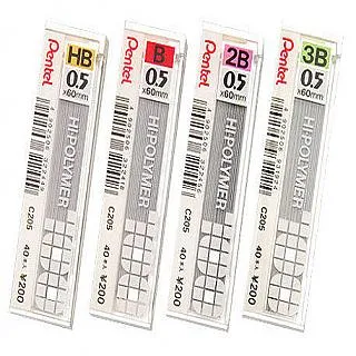 Pentel 飛龍 C205 自動鉛筆芯0.5mm 40支入/筒HB B 2B 3B 4B 飛龍自動鉛筆芯 學測 文具 歷史價格詳細信息