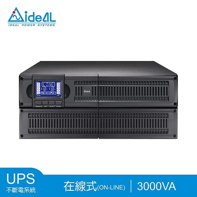 IDEAL愛迪歐 IDEAL-9303LRB 在線式 機架/直立式 110V 3000VA UPS 不斷電系統 歷史價格詳細信息