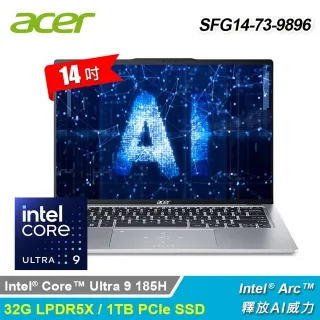ACER Swift GO SFG14-73-9896 銀 (Core Ultra 9 185H/32G/1TB+2TB/W11/EVO/14)特仕 歷史價格詳細信息