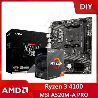 【DIY套餐】AMD Ryzen 3 4100+微星 A520M-A PRO 主機板 歷史價格詳細信息
