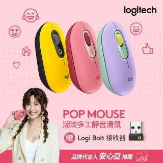 【Logitech 羅技】POP MOUSE 無線藍牙滑鼠+接收器｜石墨黑 歷史價格詳細信息