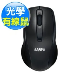 三洋 人體工學USB有線光學鼠 黑 歷史價格詳細信息