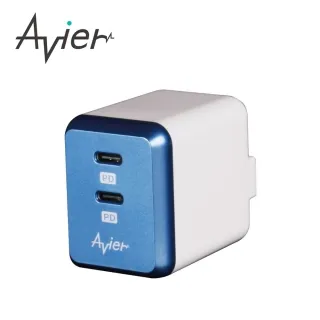 Avier 雙孔 電源 供應器 充電頭 豆腐頭 充電器 Type-C PD3.0 + 2.4A PD 快充最高18W 歷史價格詳細信息